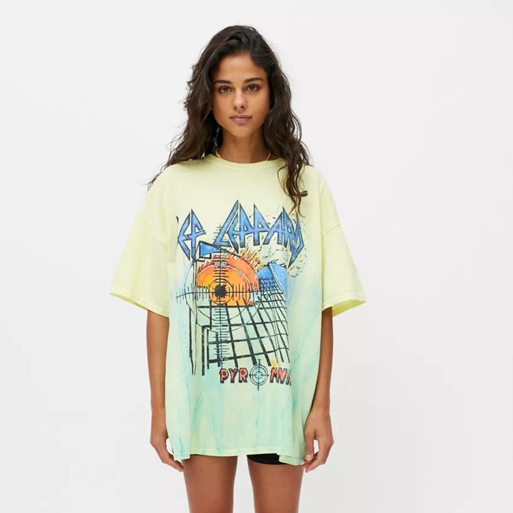 Def Leppard Urban Outfitters Oversized Shirt